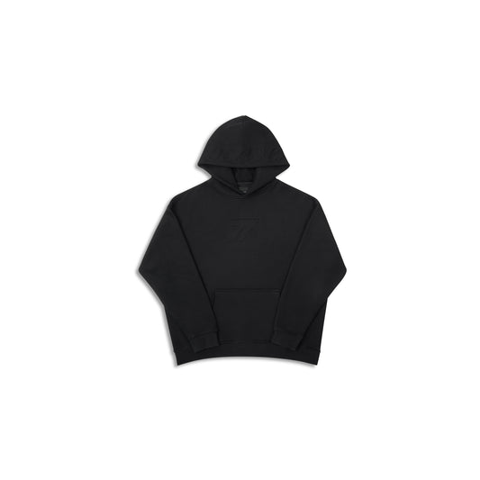 77 Triple Black Hoodie